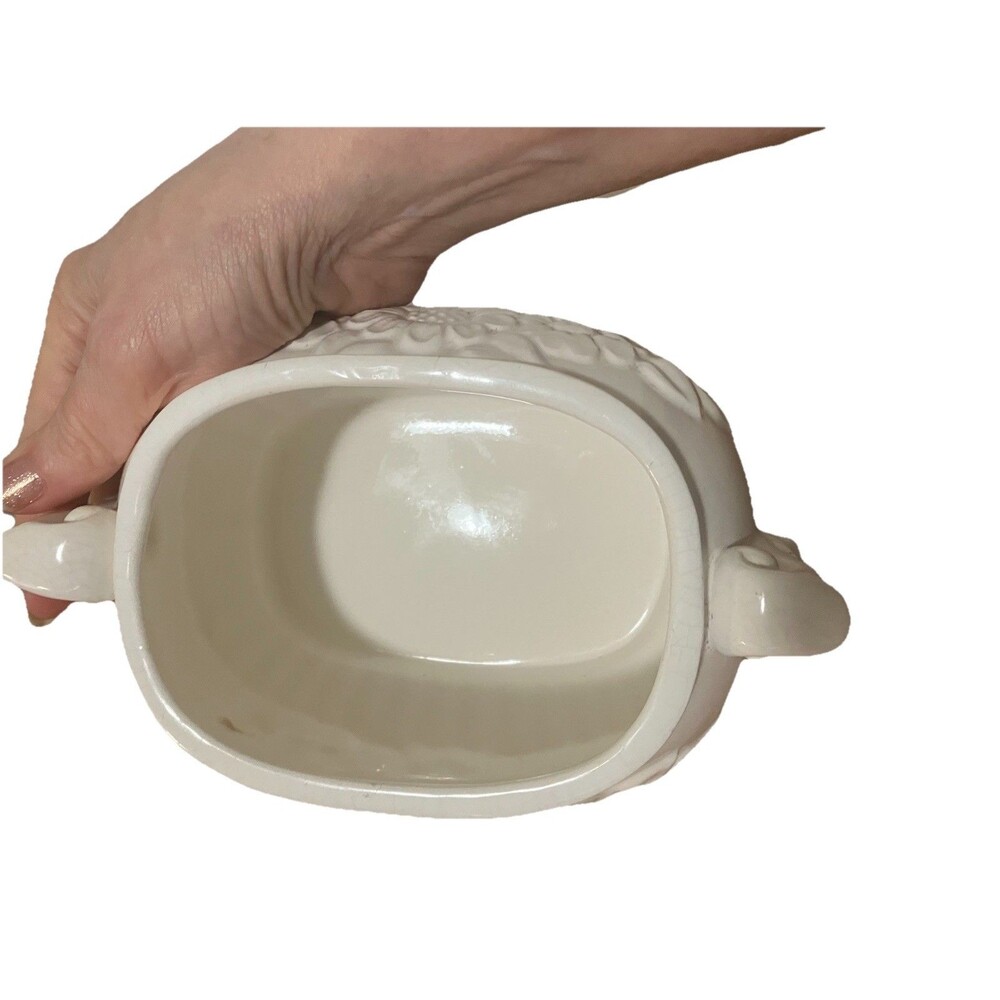 Vintage small Himark White Ceramic Small Daisy Soup gravy Tureen With Lid - Picture 14 of 16